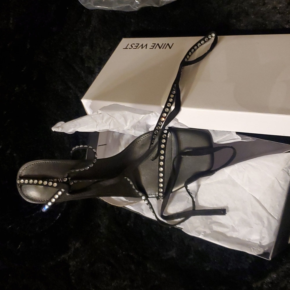 Zing Ankle Wrap Sandals Nine West